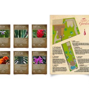 Mapa botánico y fichas de plantas de Casa Guardia